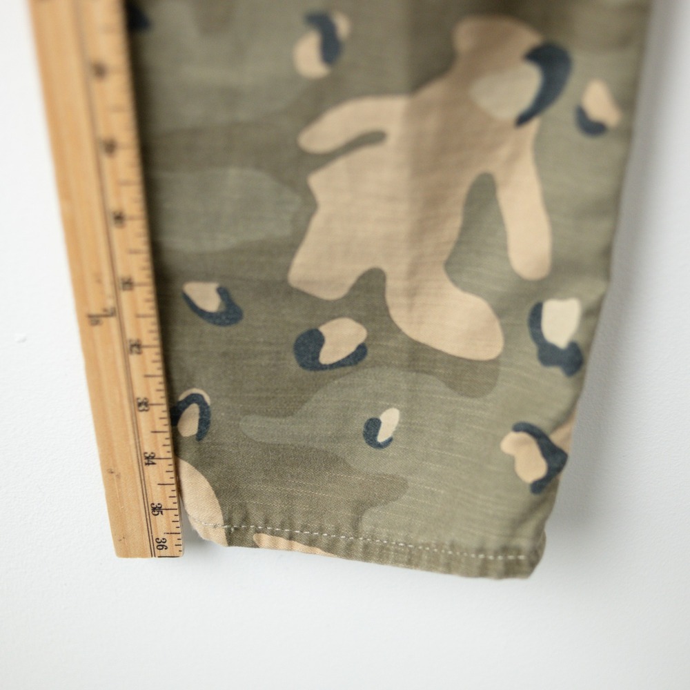 Levi's Lo-Ball Camo Slim Jeans Pants Mens 33 Green Distressed Ripped Camouflage - Picture 9 of 12